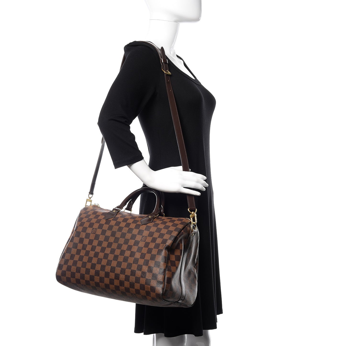 Damier Ebene Speedy Bandouliere 35