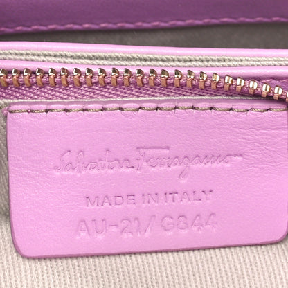 Salvatore Ferragamo Calfskin Flower Flap Bag Pink 6 of 11