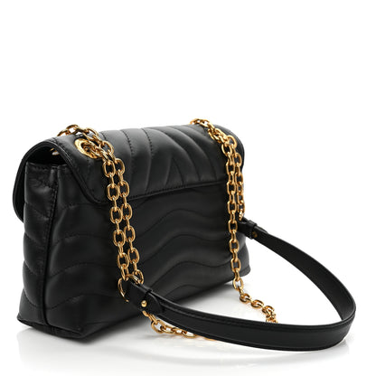 Louis Vuitton Calfskin LV New Wave Chain Bag Black 3 of 8