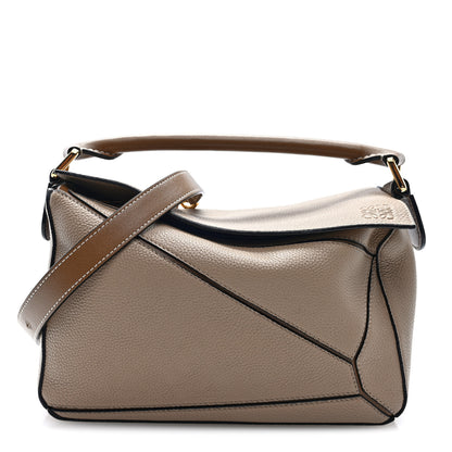 Loewe Grained Calfskin Small Puzzle Bag Sand Mink 1 of 8