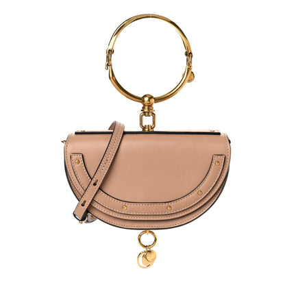 Chloe Calfskin Small Nile Bracelet Minaudiere Bag Biscotti Beige 1 of 8