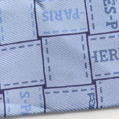 Hermes Silk Bolduc Au Carre Twilly Bleu Pale Rose Pale 5 of 5