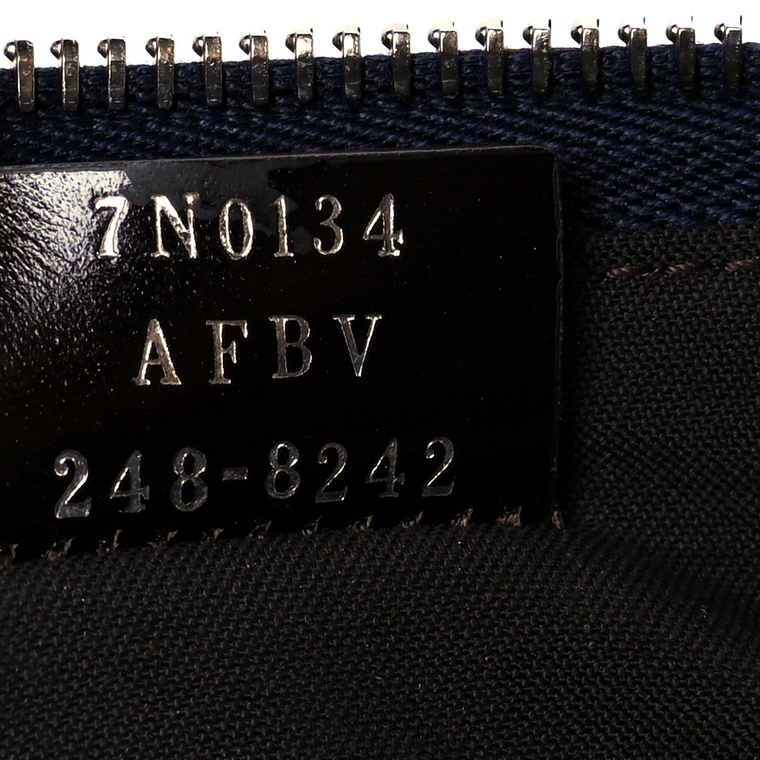 Fendi Fabric Jacquard Vitello King FF 1974 Clutch Bag Denim Blue Midnight 7 of 10