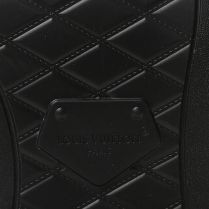 Louis Vuitton Calfskin Monogram Debossed Citizen Flat Ranger Boots 42 Black 7 of 10