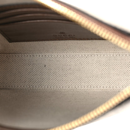 Gucci GG Supreme Monogram Azalea Calfskin Small Retro Interlocking G Wristlet Messenger Bag Beige Ebony Brown Sugar 5 of 8