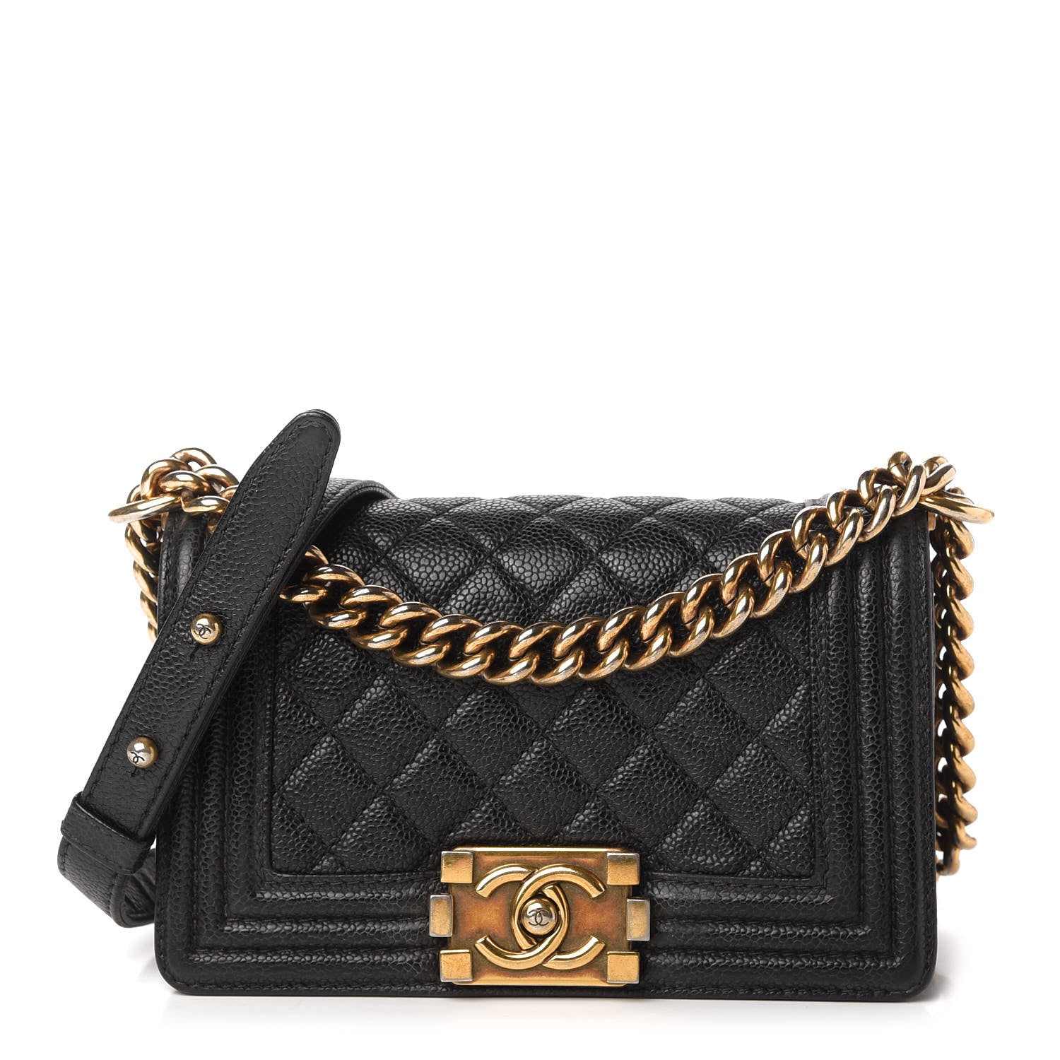Chanel Caviar Quilted Small Boy Flap Black 1 of 10