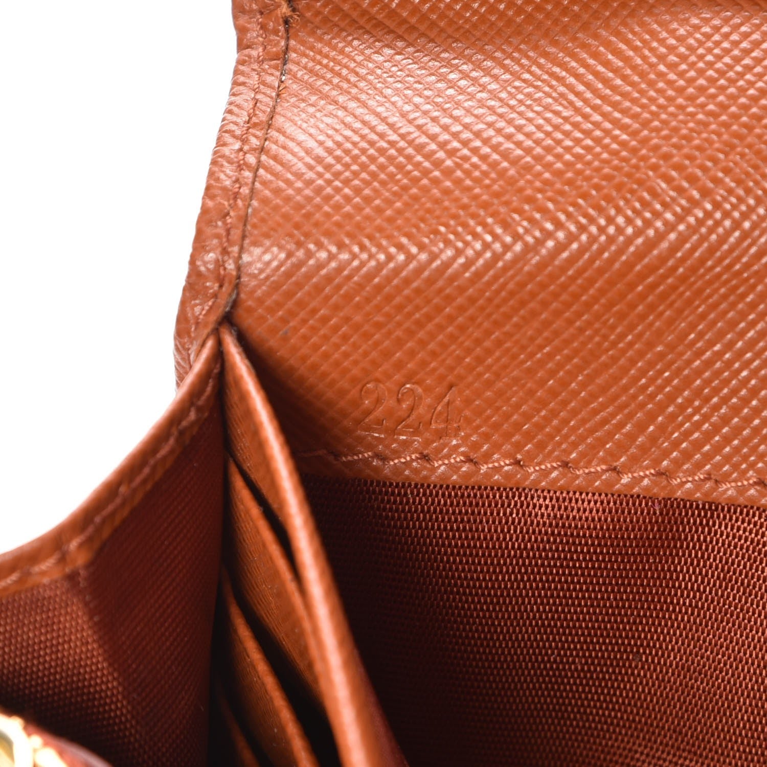 Prada Saffiano Metal Continental Flap Wallet Rame 7 of 7