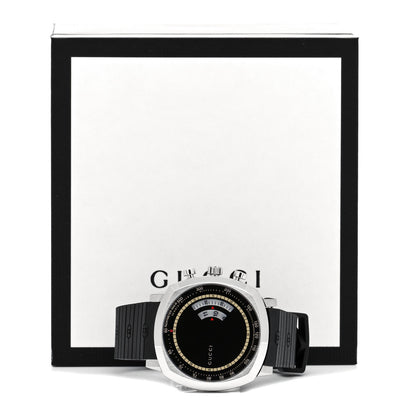 Gucci Stainless Steel Rubber 40mm Grip Quartz Watch Black 5 of 5