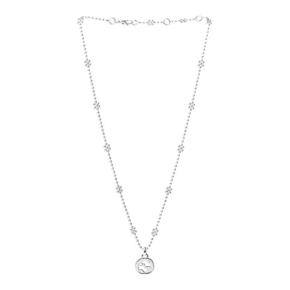 Gucci Sterling Silver Interlocking G Beaded Cluster Pendant Necklace 3 of 6