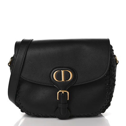 Christian Dior Grained Calfskin Medium Whipstitched Bobby Bag Black 1 of 9