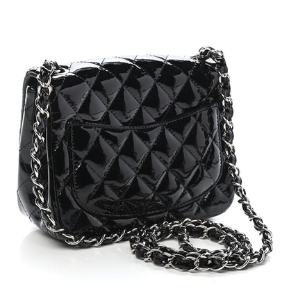 Chanel Patent Calfskin Quilted Mini Square Flap Black 3 of 9