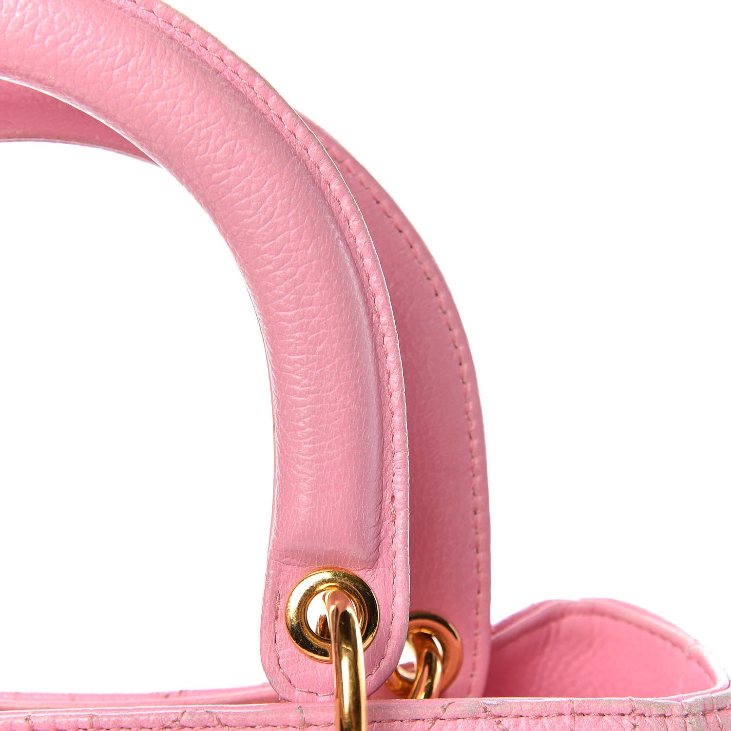 Christian Dior Grained Calfskin Cannage Medium Lady Dior Pink 14 of 29