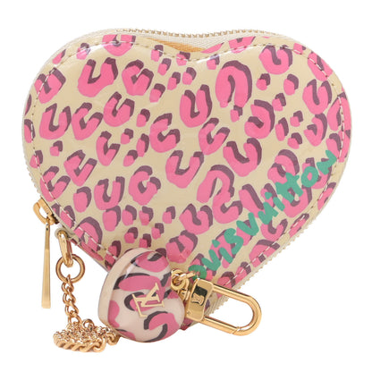 Louis Vuitton Vernis Leopard Coeur Heart Coin Purse Blanc Corail 1 of 4