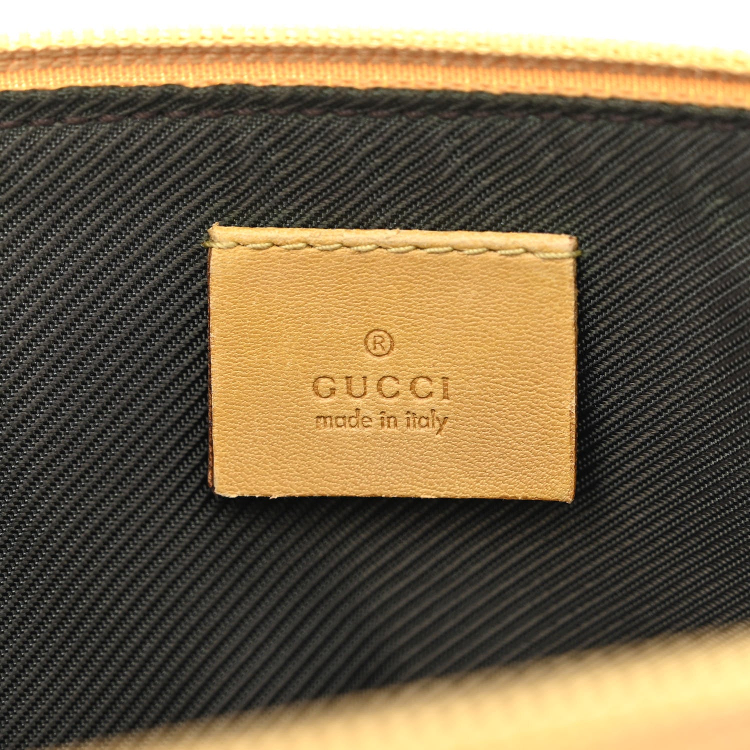 Gucci Monogram Boat Pochette Yellow 6 of 14