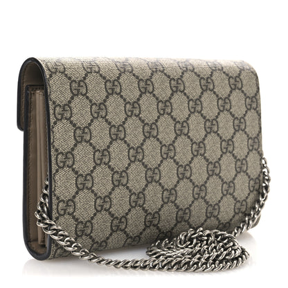 Gucci GG Supreme Monogram Mini Dionysus Chain Wallet Beige Taupe 3 of 14