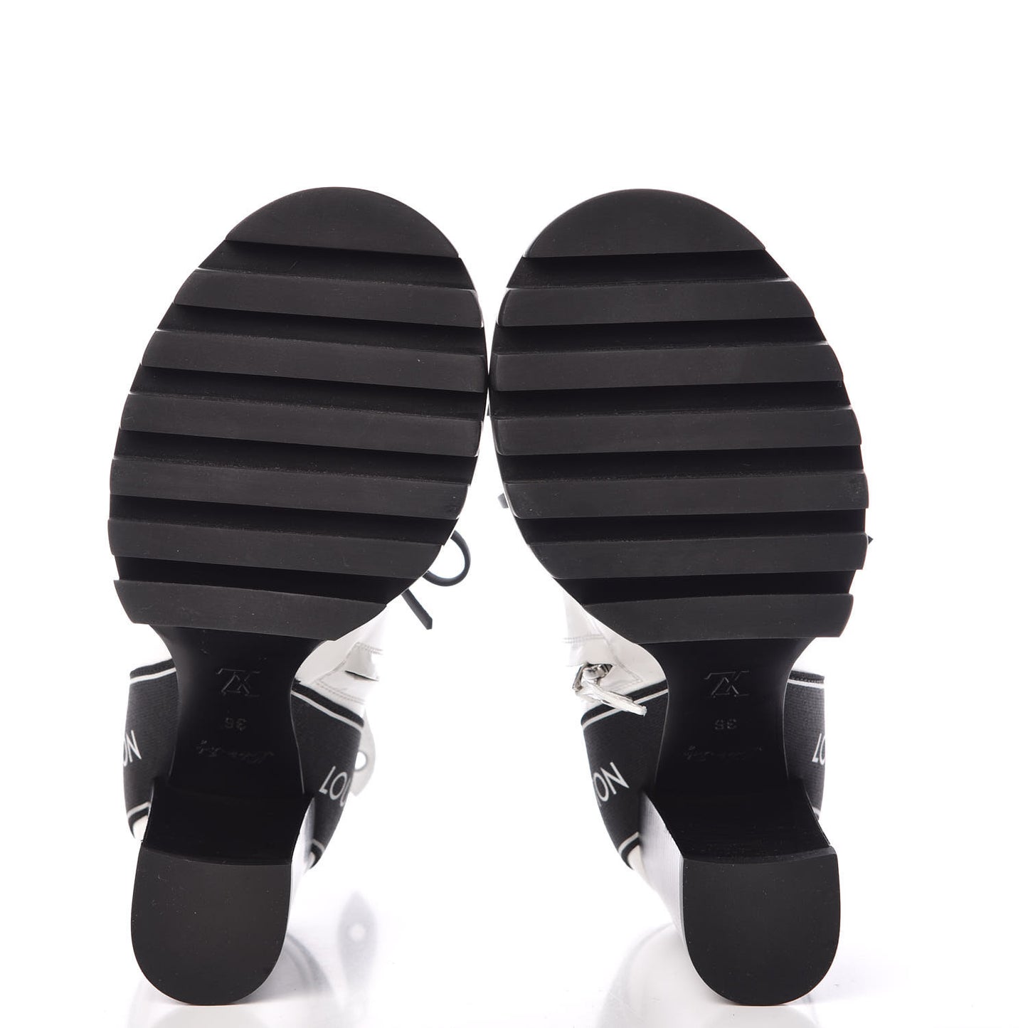Patent Calfskin Star Trail Ankle Boots 36 White