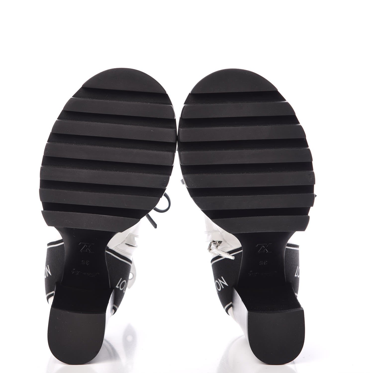 Louis Vuitton Patent Calfskin Star Trail Ankle Boots 36 White 5 of 7