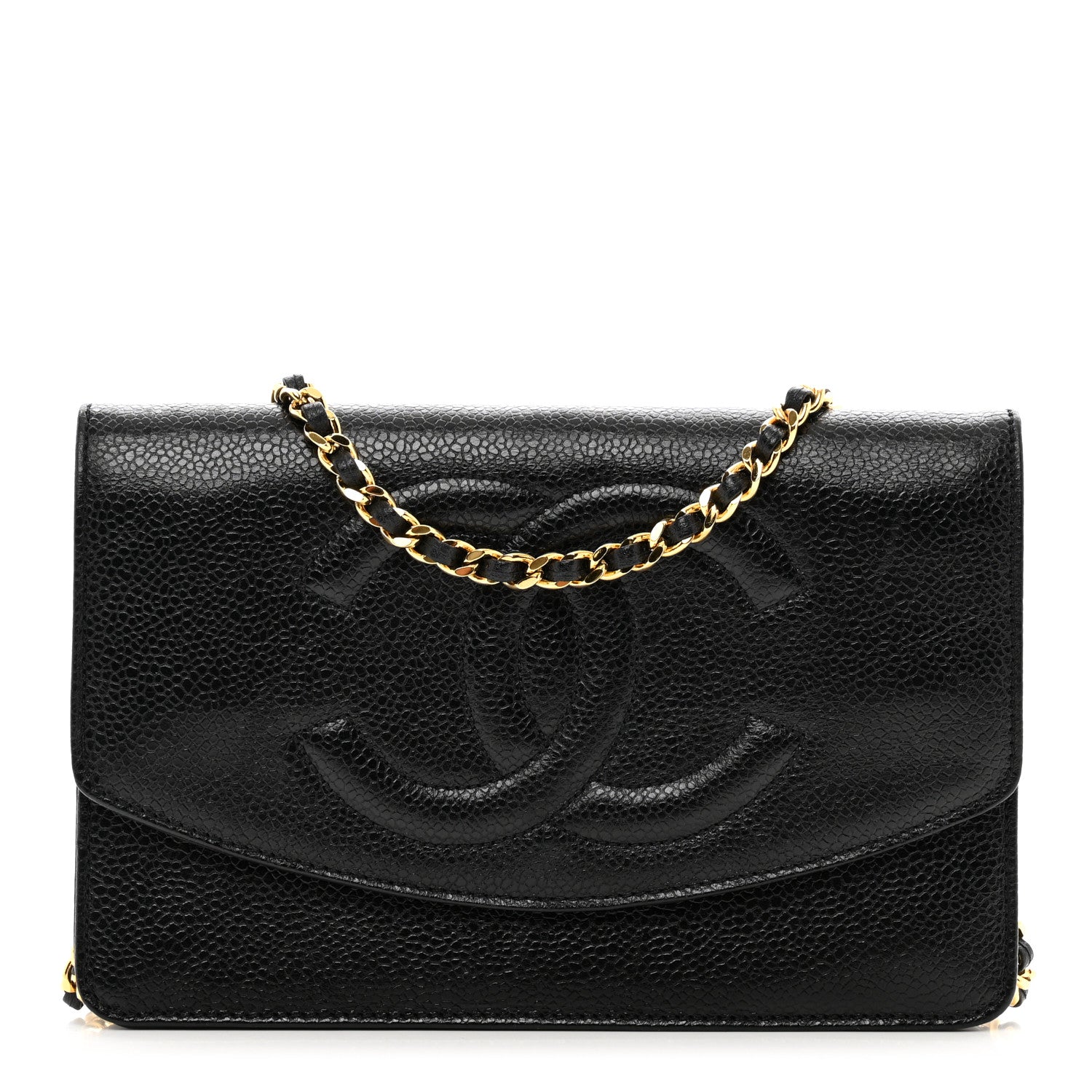 Chanel Caviar Timeless CC Wallet on Chain WOC Black 1 of 11