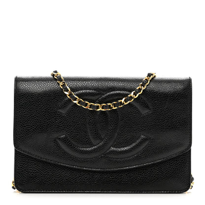 Chanel Caviar Timeless CC Wallet on Chain WOC Black 1 of 11