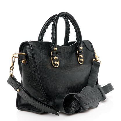 Balenciaga Chevre Gold Metallic Edge Hardware S City Black 4 of 13