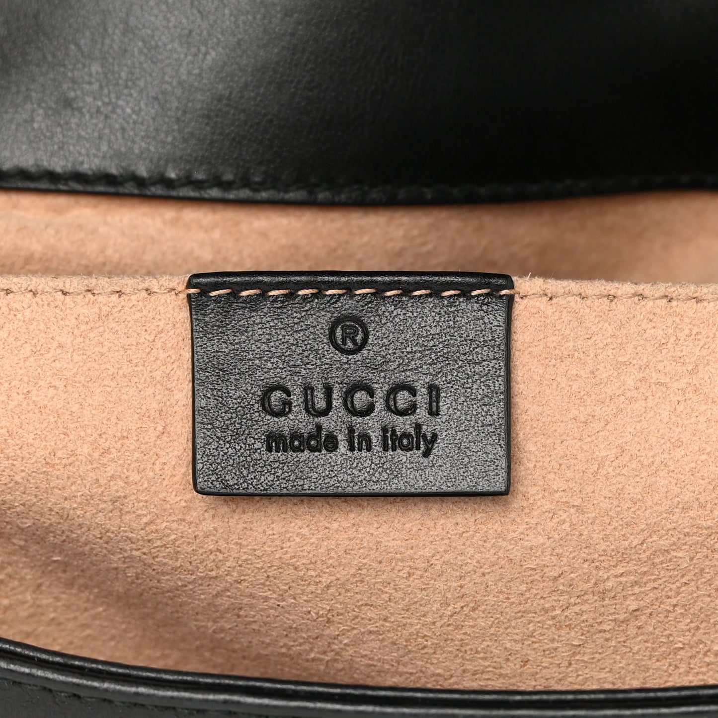 Calfskin Matelasse Mini GG Marmont Shoulder Bag Black