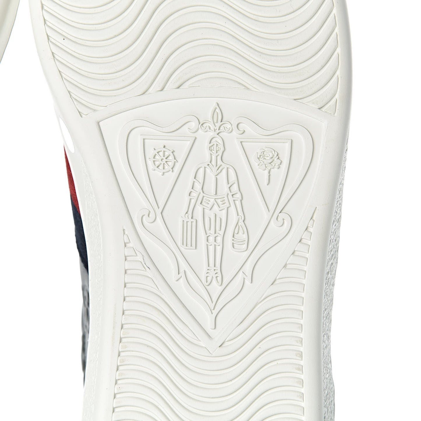 Guccissima Signature Web Mens Ace Sneakers 7 Melange Platinum