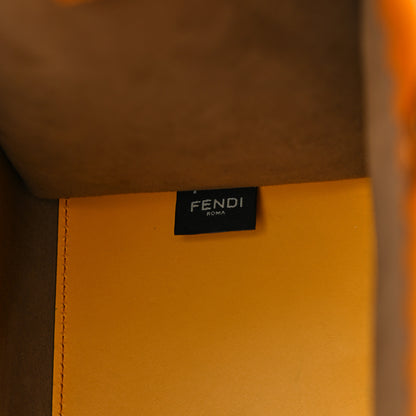 Fendi Vitello King Tamponato Plexiglass Medium Fendi Sunshine Shopper Tote Mimosa 6 of 9