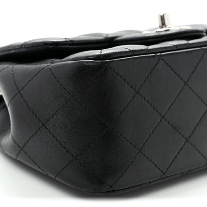 Chanel Lambskin Quilted Mini Square Flap Black 9 of 10