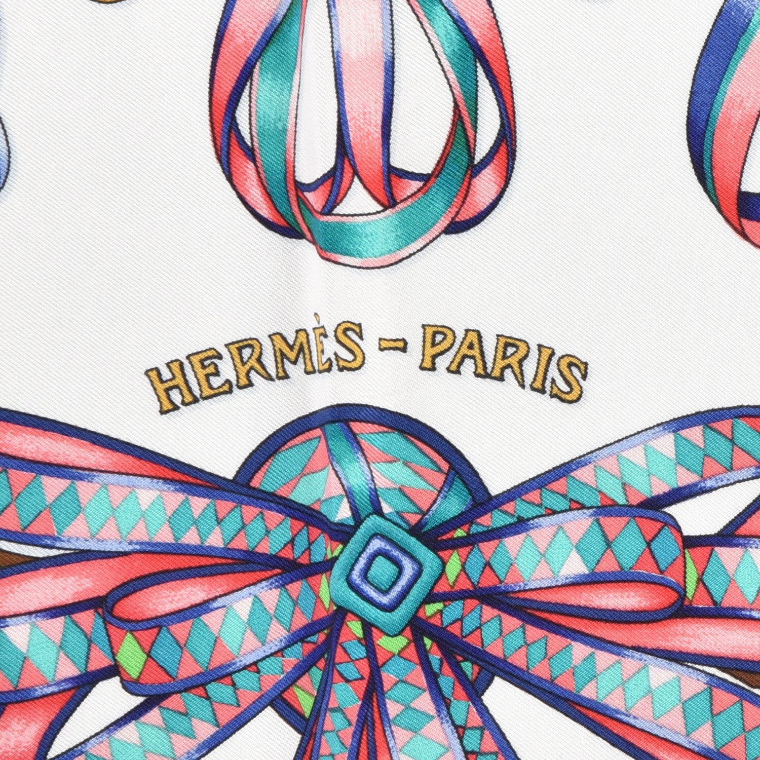 Hermes Silk Les Rubans Du Cheval Scarf 90 2 of 6