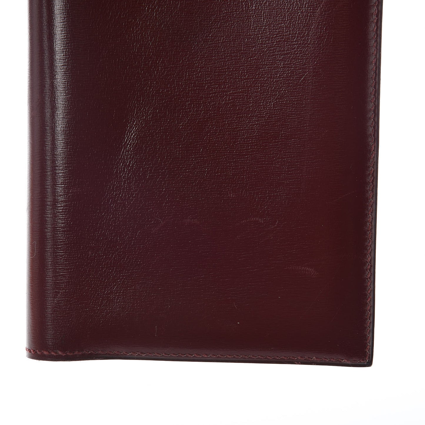 Box Checkbook Holder Wallet Rouge H