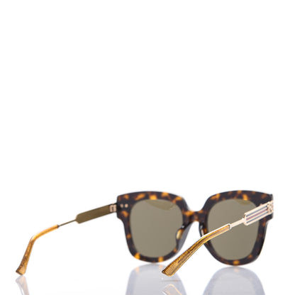 Gucci Acetate Square Frame Web GG0281SA Sunglasses Havana 4 of 8