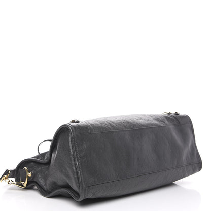 Balenciaga Agneau Classic Gold Hardware City Gris Fossile Anthracite 3 of 9
