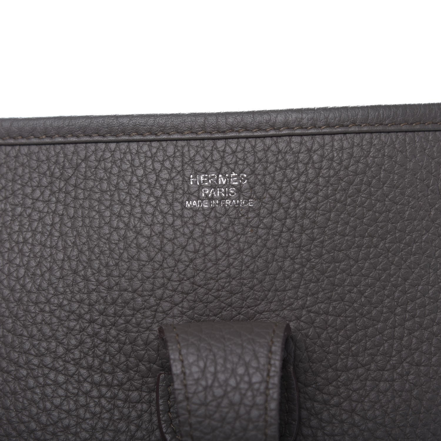 Hermes Taurillon Clemence Evelyne III PM Etain 8 of 13