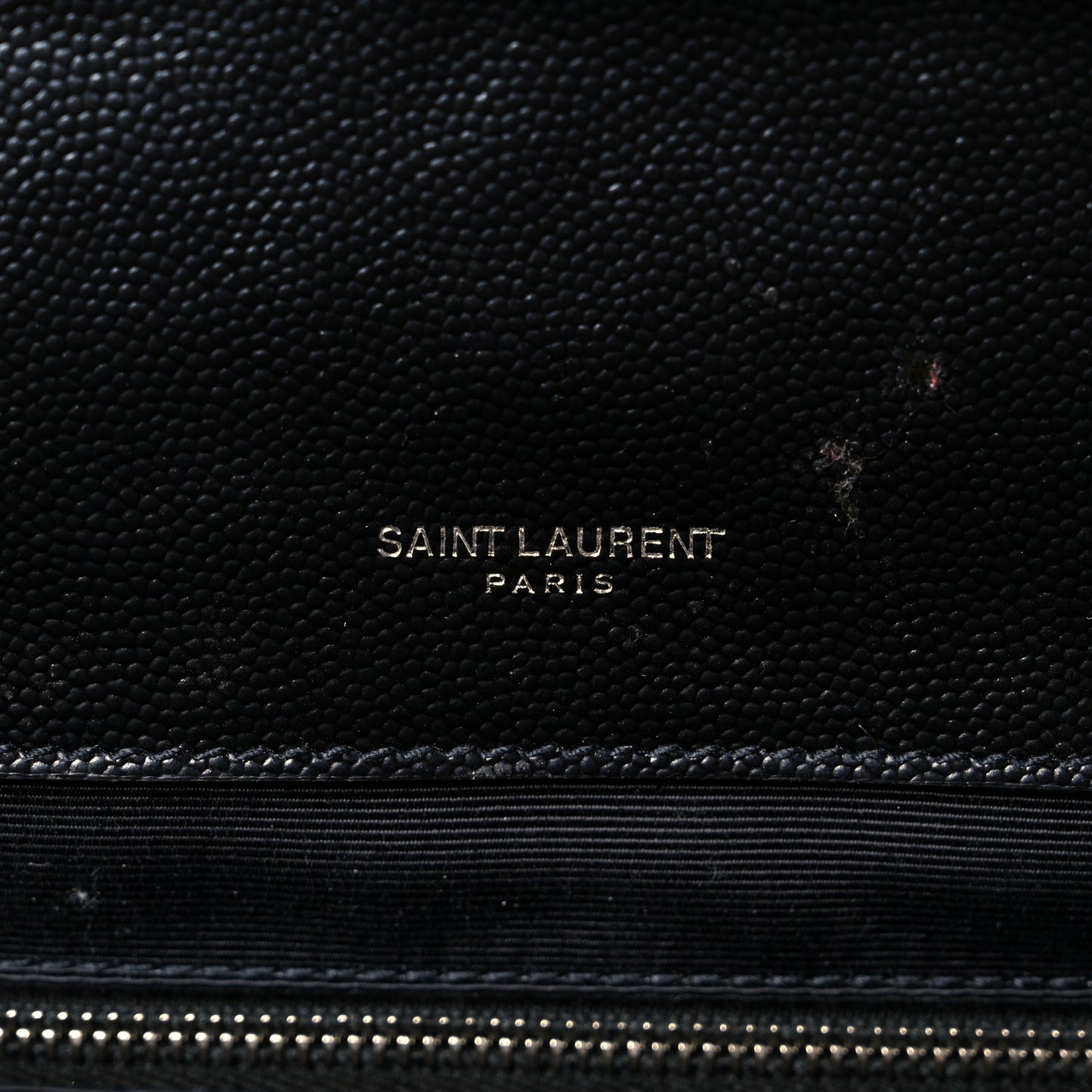 Grain De Poudre Textured Mixed Matelasse Large Triquilt Monogram Satchel Black
