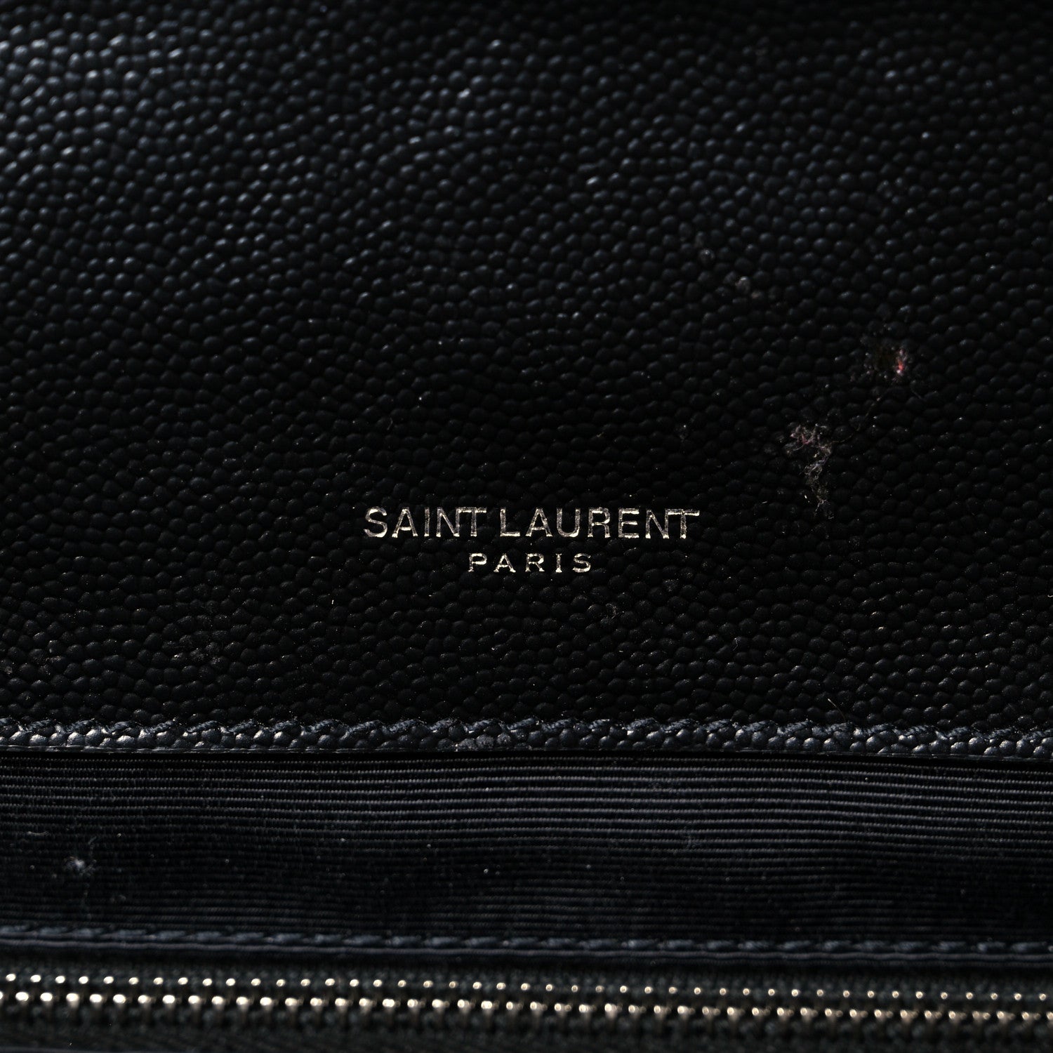 Saint Laurent Grain De Poudre Textured Mixed Matelasse Large Triquilt Monogram Satchel Black 7 of 18