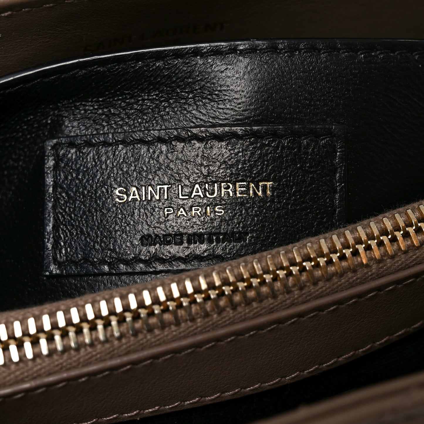 Calfskin Y Quilted Monogram Small Loulou Chain Satchel Dark Beige
