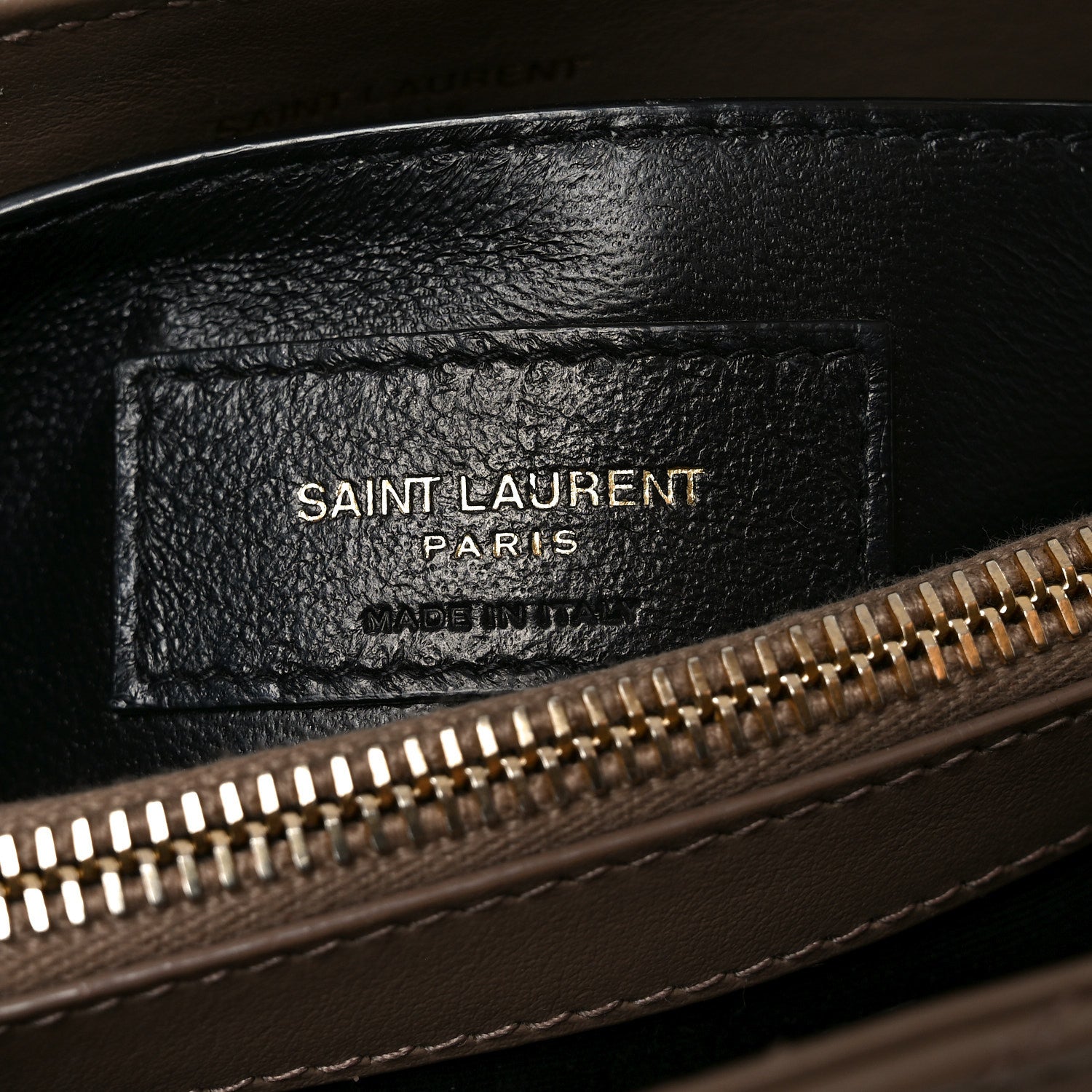 Saint Laurent Calfskin Y Quilted Monogram Small Loulou Chain Satchel Dark Beige 5 of 8