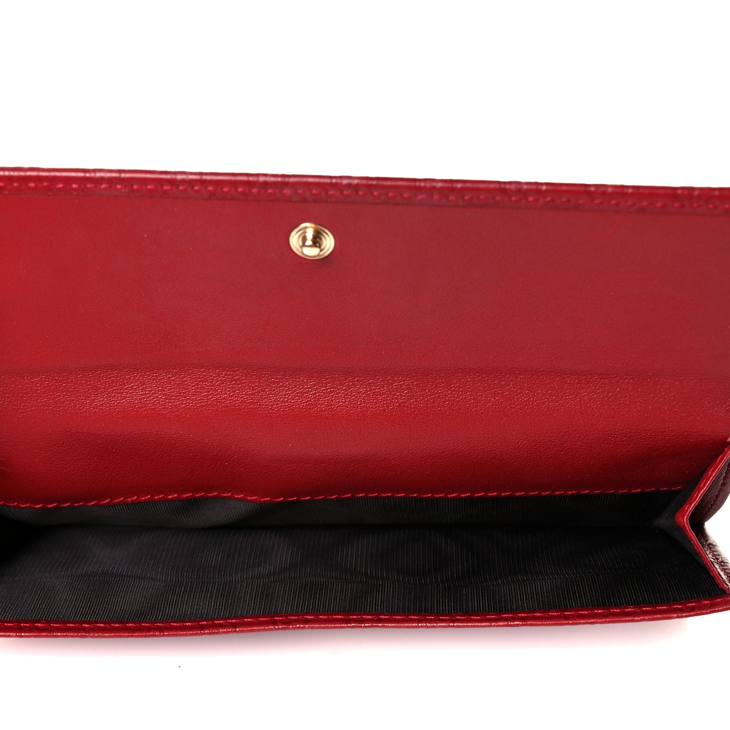 Microguccissima Continental Flap Wallet Red