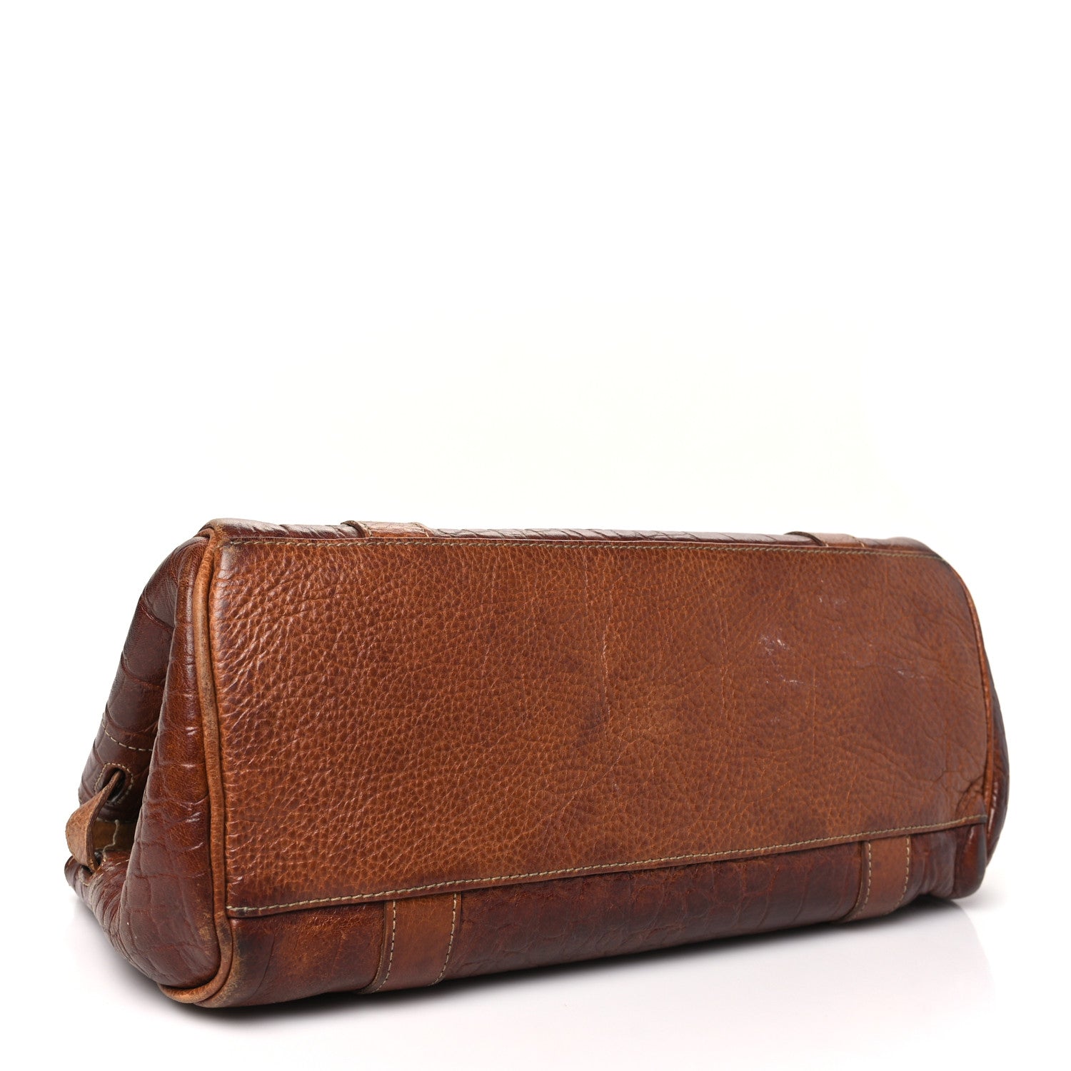 Mulberry Crocodile Embossed Calfskin East West Bayswater Brown 4 of 15