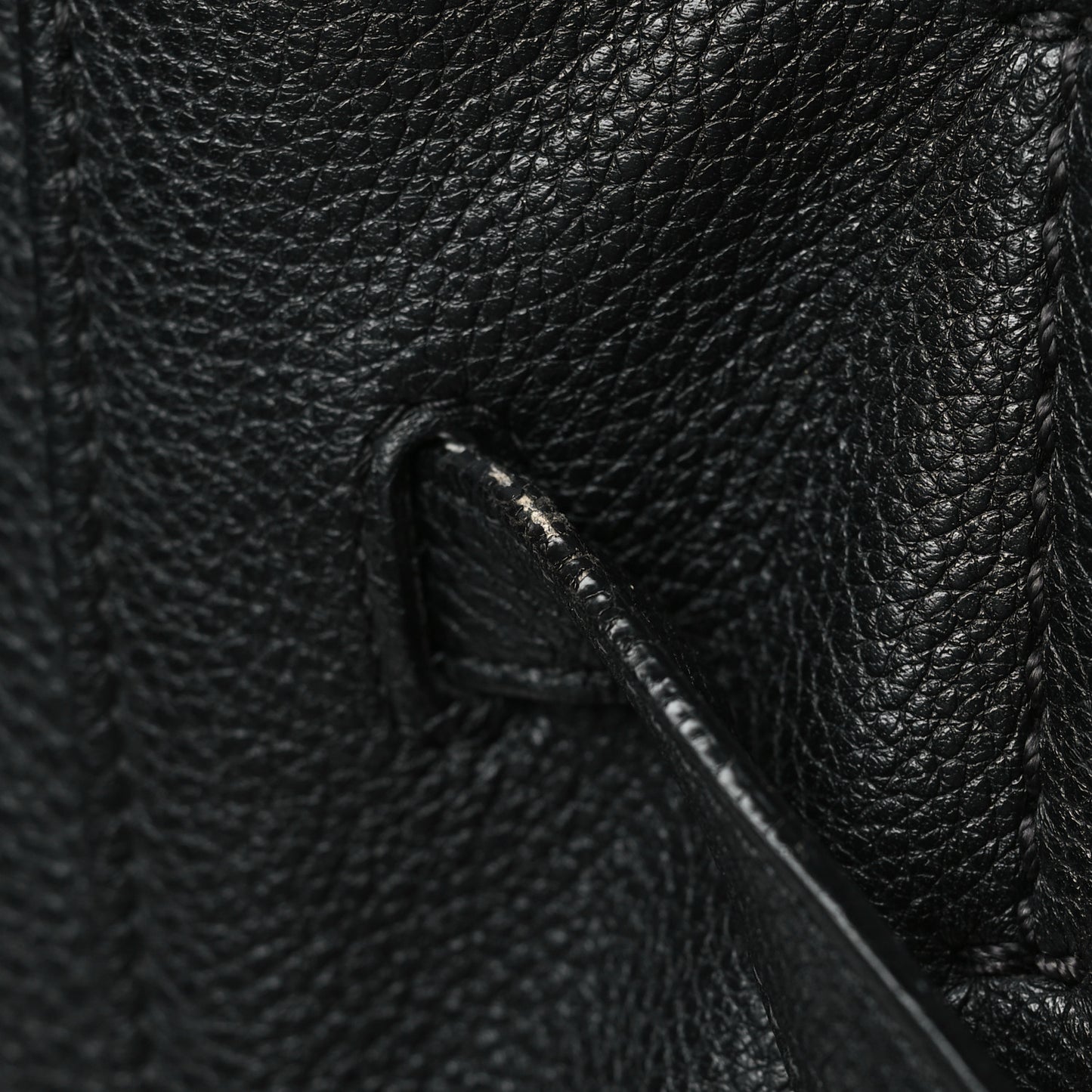 Soft Grained Calfskin Small Belt Cabas Phantom Black