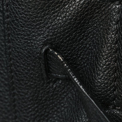 Celine Soft Grained Calfskin Small Belt Cabas Phantom Black 12 of 12