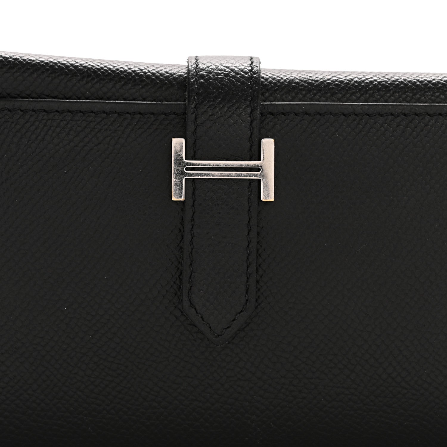 Hermes Epsom Tri-Fold Bearn Gusset Wallet Black 8 of 8