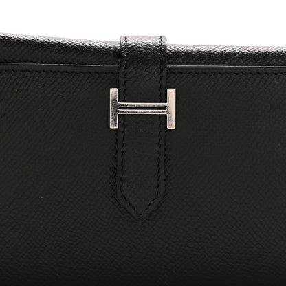 Hermes Epsom Tri-Fold Bearn Gusset Wallet Black 8 of 8