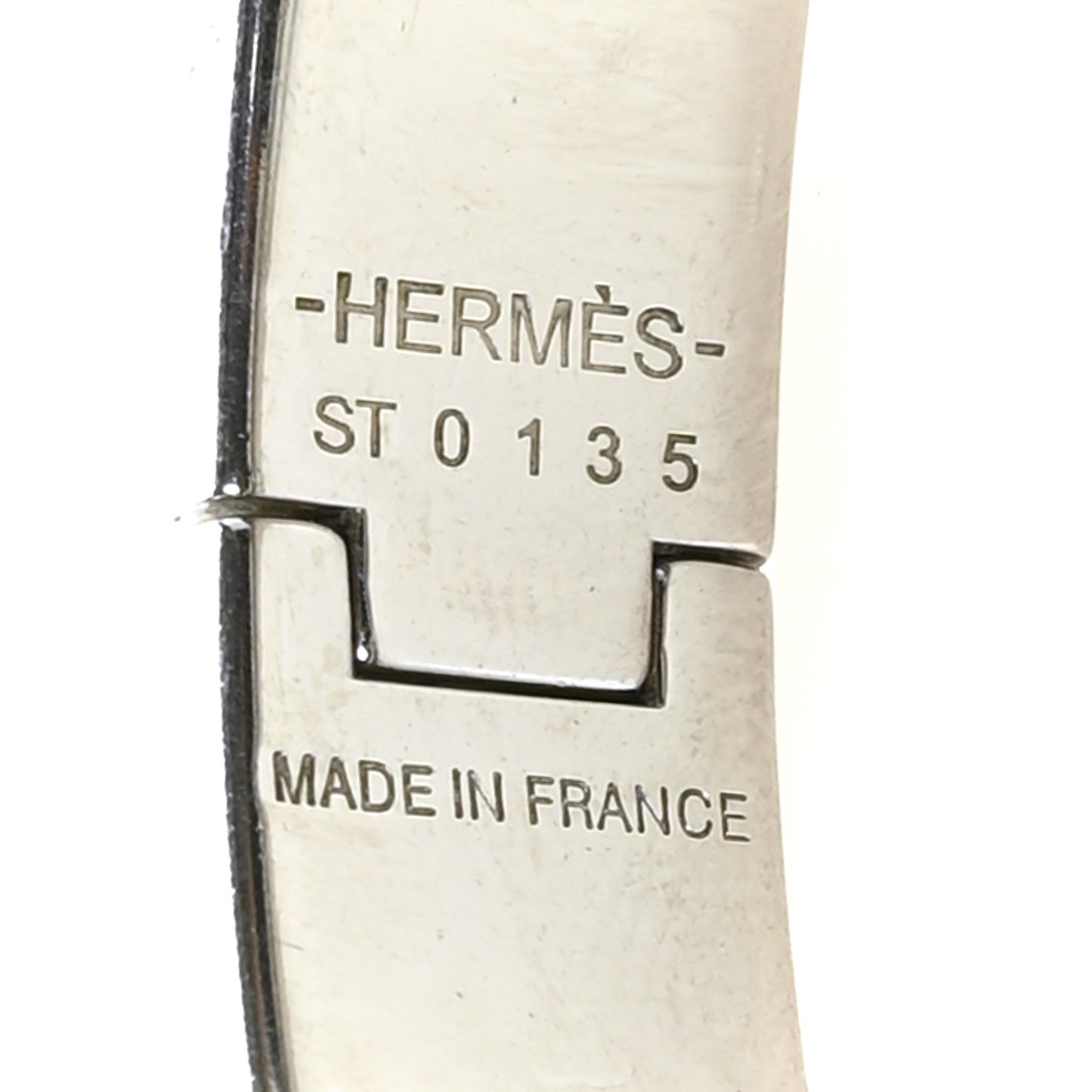Enamel Narrow Clic Clac H Bracelet PM Black