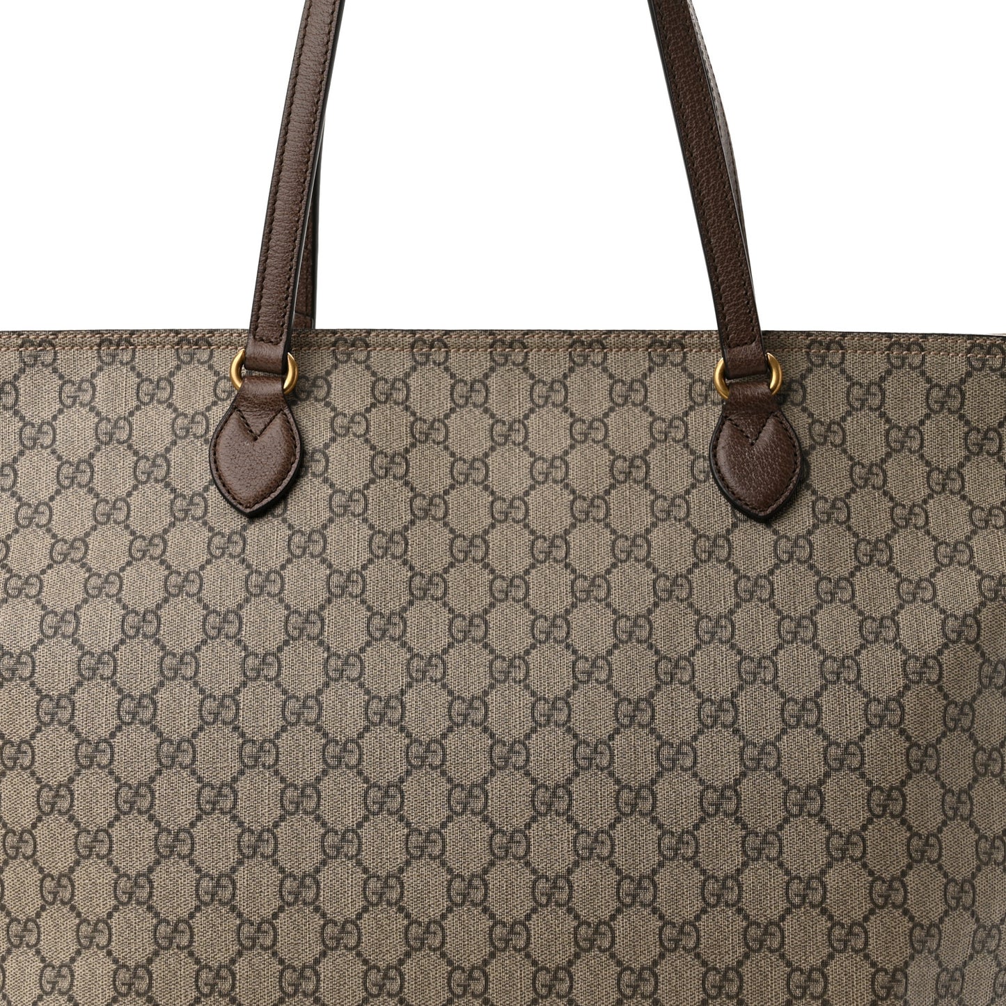 GG Supreme Monogram Medium Ophidia Shopping Tote Ebony