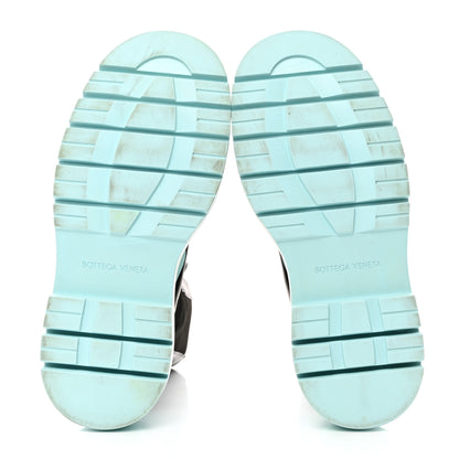 Bottega Veneta Calfskin Mens The Tire Chelsea Boots 45 Black Pale Blue 5 of 8