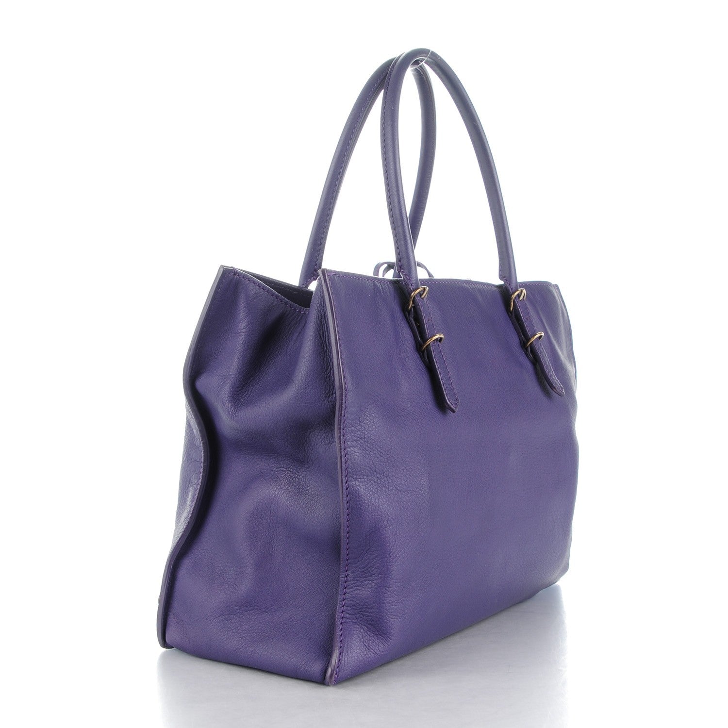 Balenciaga Veau Mini Papier Tote Purple 3 of 7