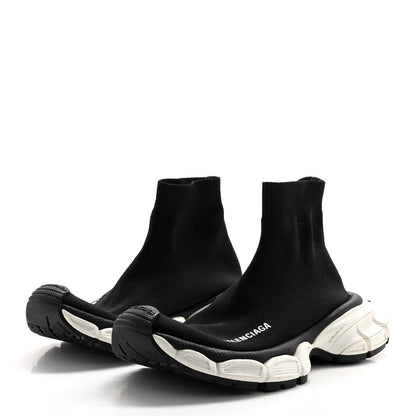 Balenciaga Technical 3D Recycled Knit Womens 3XL Sock Sneakers 35 Black White 3 of 8