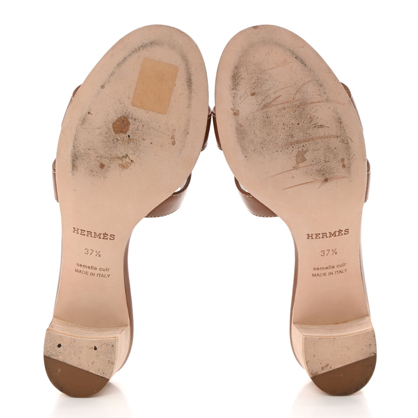 Calfskin Oasis Sandals 37.5 Gold