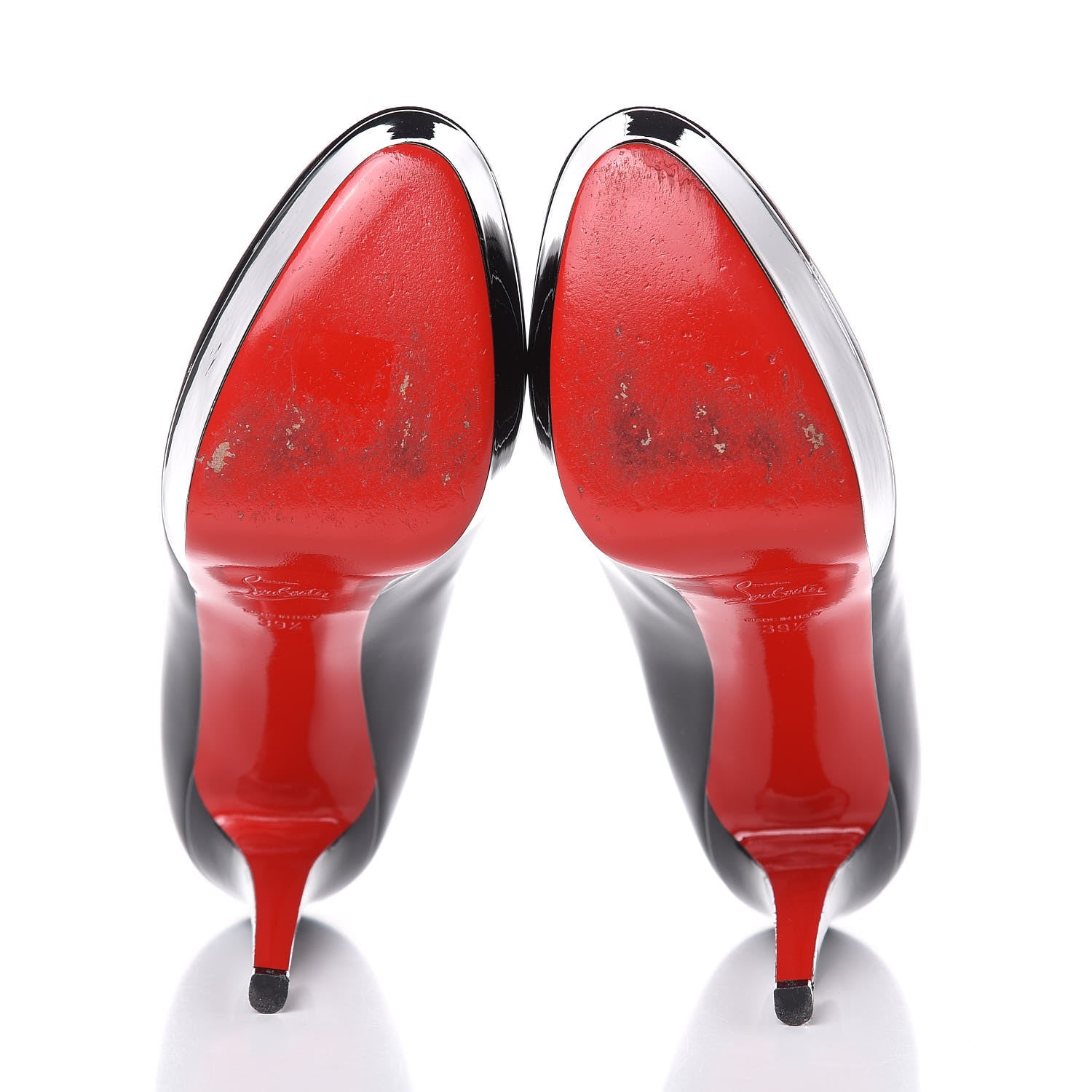 Christian Louboutin Patent Bianca 120 Pumps 39.5 Black 5 of 9